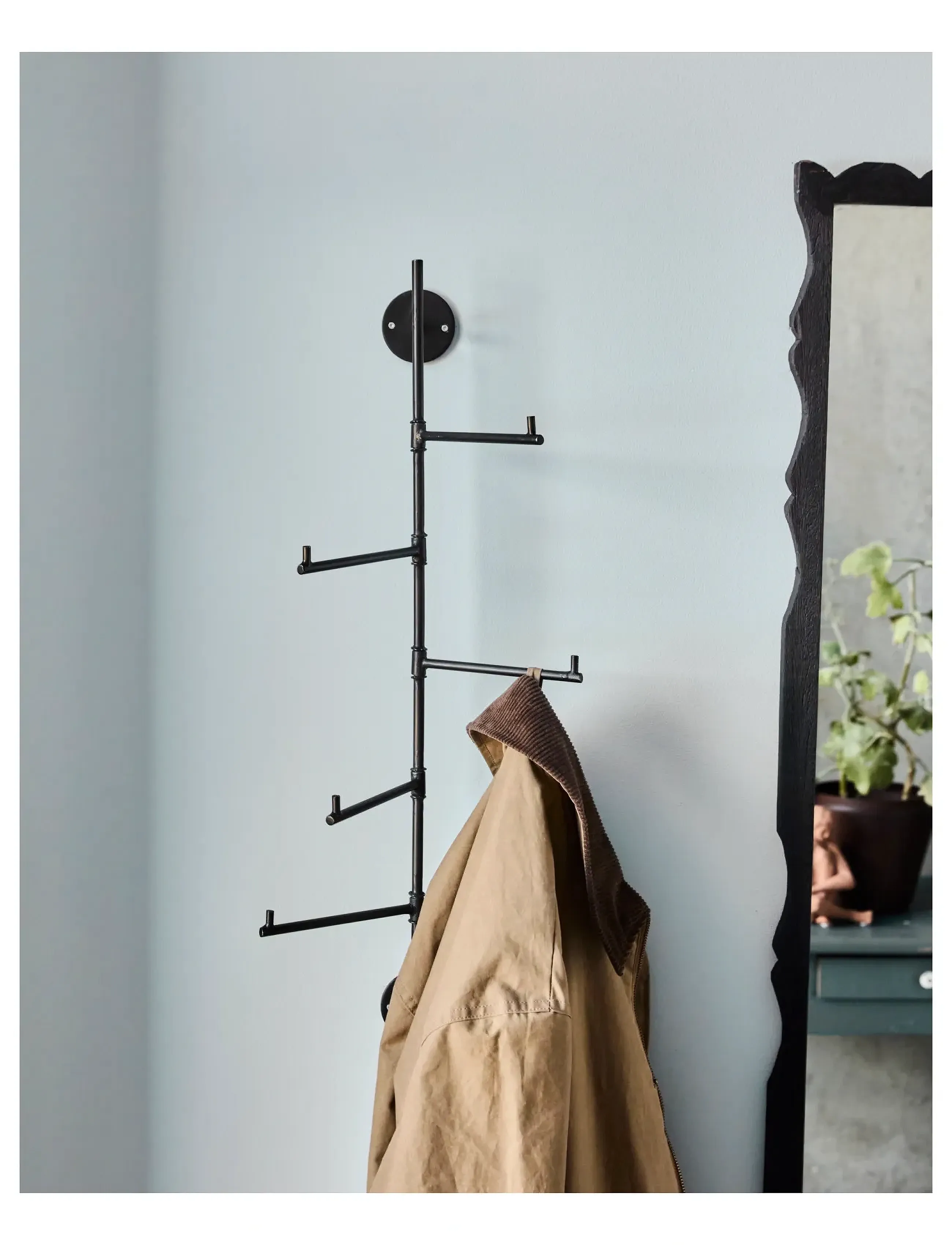 house doctor Knagerække, Hdflex, Sort, One Size, Black, Møbler > Knager Og Stativer, Unisex
