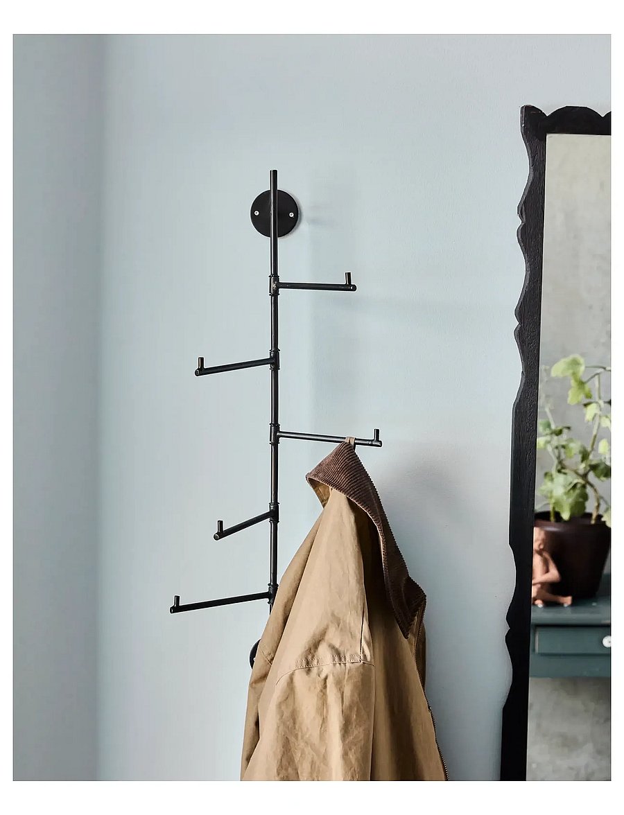 house doctor - Coat rack, HDFlex, Black - kleiderhaken und ständer - black - 0