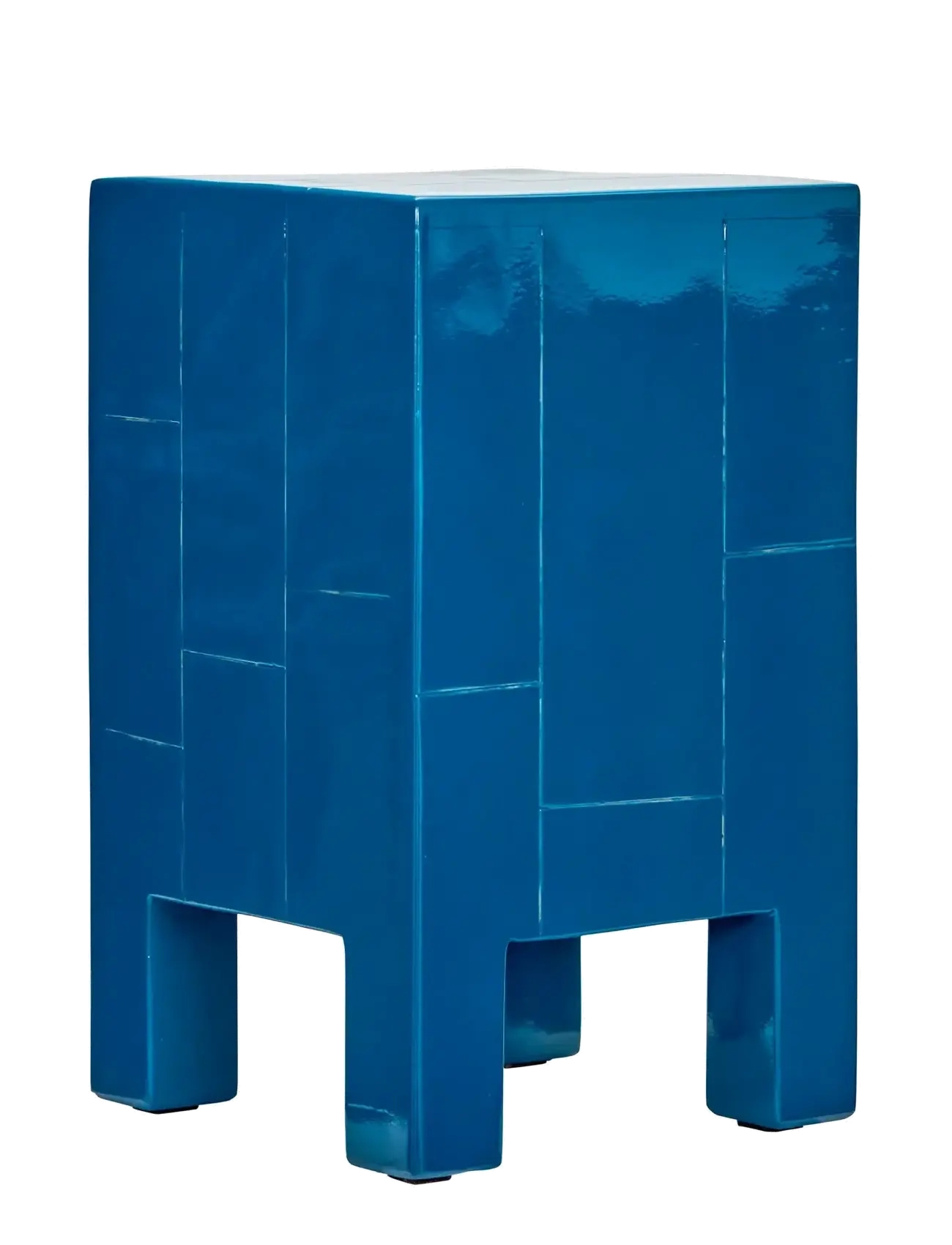 HOUSE DOCTOR Sidebord, Hdbrick, Blå Blau - 30X30X50.5CM - Unisex