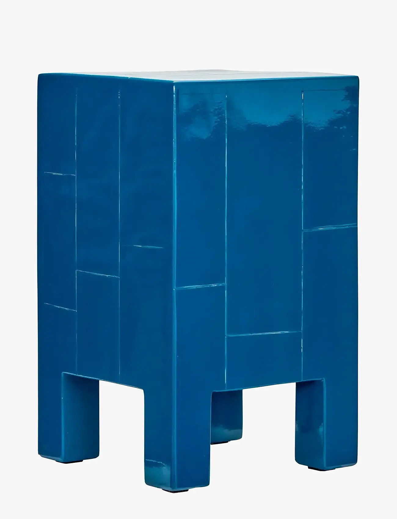 house doctor - Side table, HDBrick, Blue - blue - 1