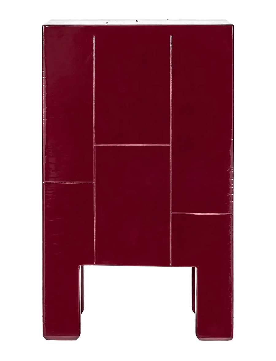house doctor - Side table, HDBrick, Red - beistelltische & kleine tische - red - 1