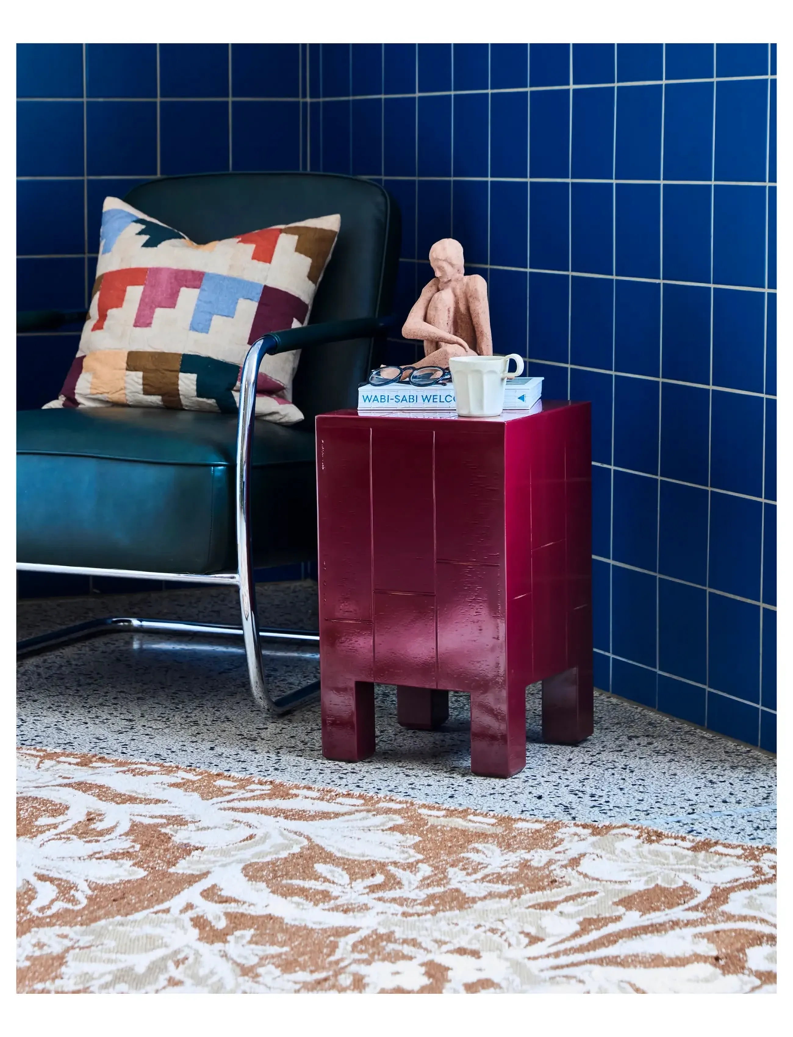 house doctor - Side table, HDBrick, Red - side tables & small tables - red - 3