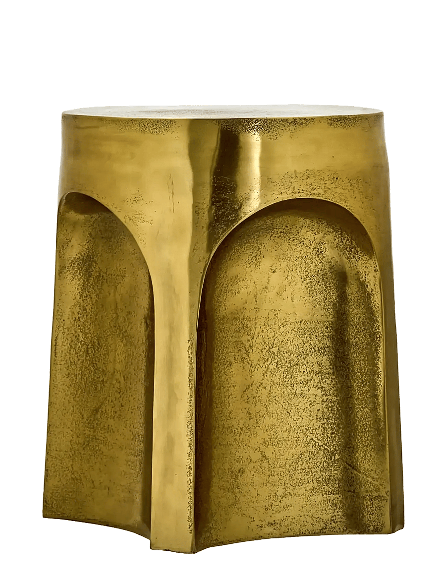 house doctor - Side table, HDRiga, Antique gold fi - stoliki dostawiane i małe stoliki - antique gold finish - 1