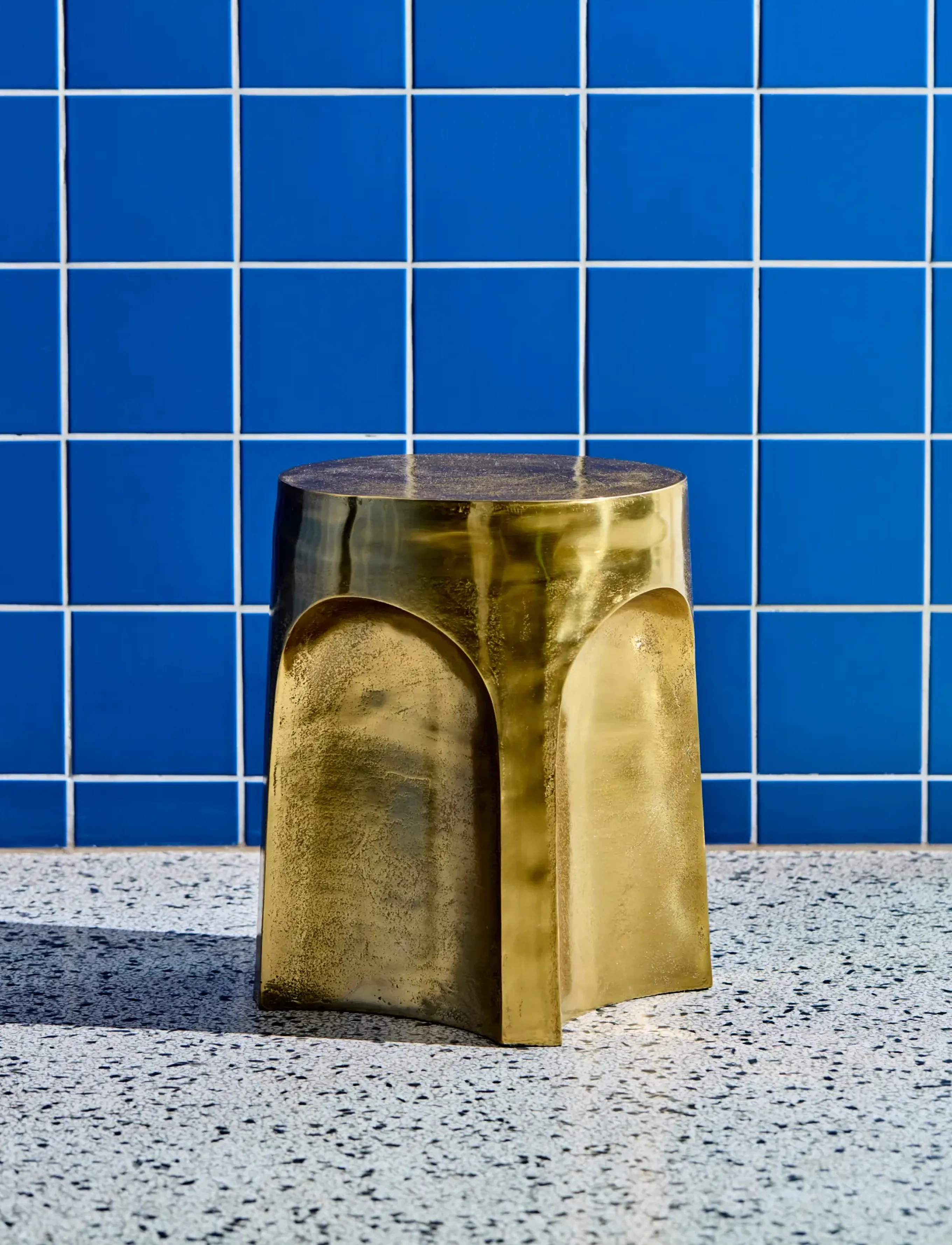 house doctor - Side table, HDRiga, Antique gold fi - sidobord & småbord - antique gold finish - 0