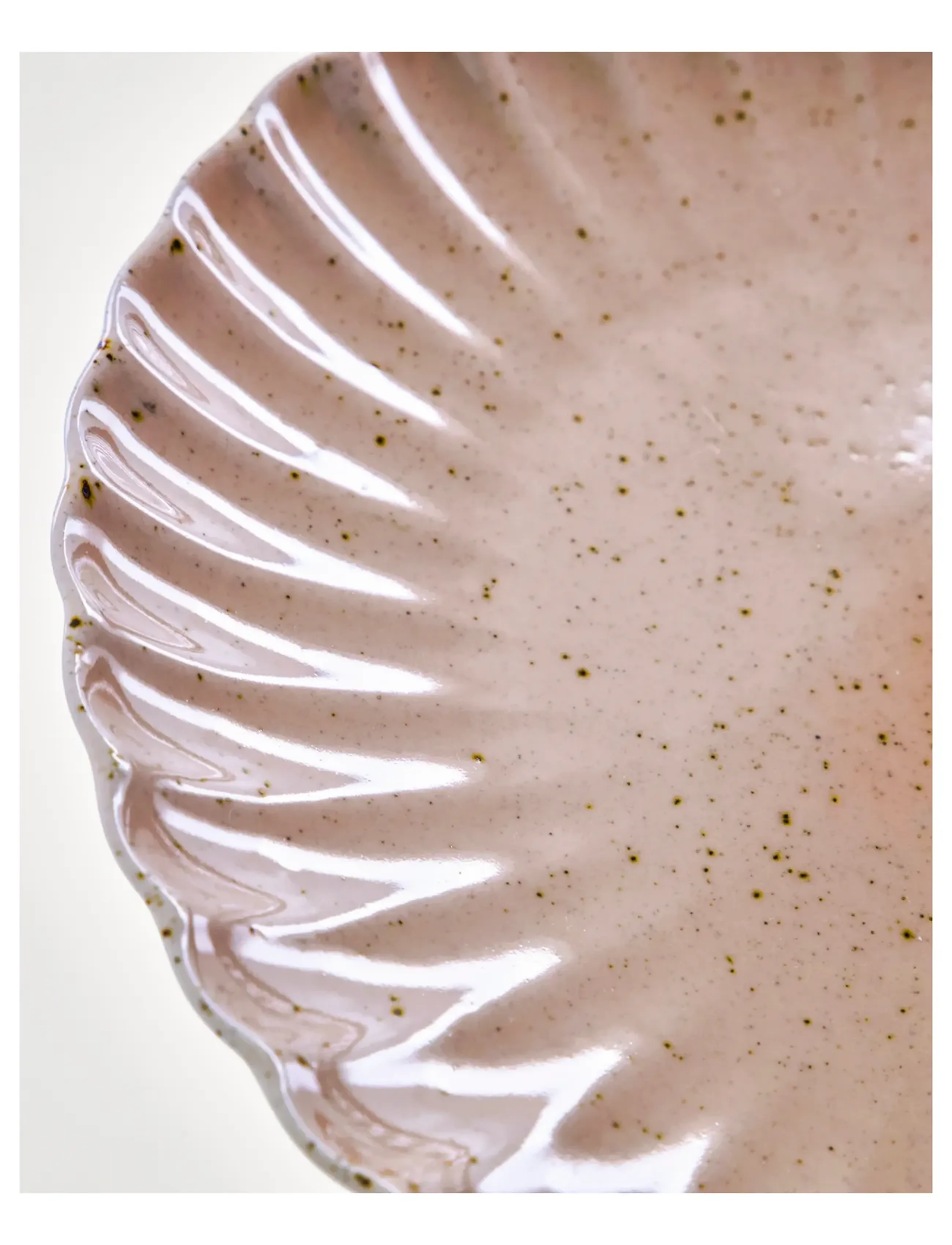 house doctor - Dinner plate, HDScallop, Rose - speiseteller - rose - 2