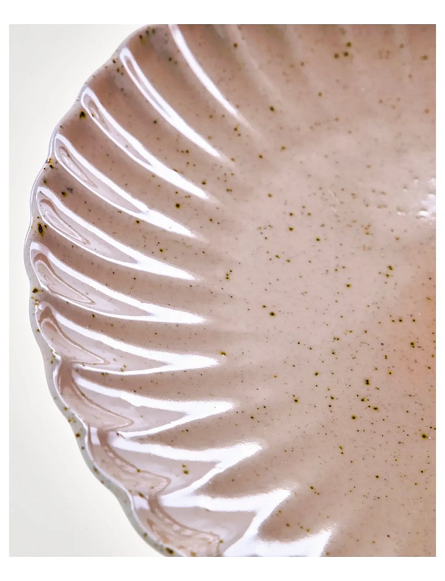 house doctor - Dinner plate, HDScallop, Rose - praetaldrikud - rose - 2