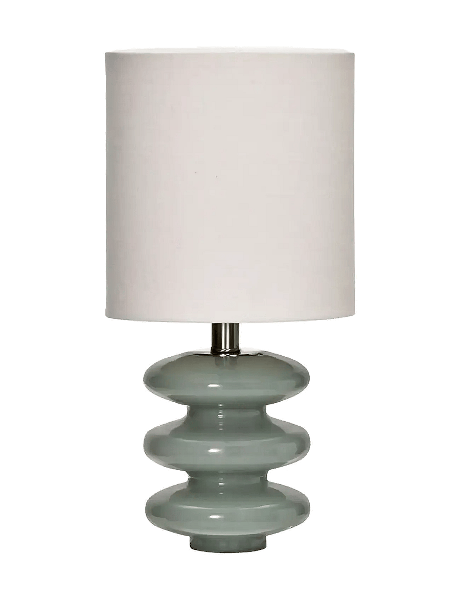 house doctor - Table lamp, HDStep, S, Light blue, - schreibtisch- & tischlampen - light blue, off-white - 1
