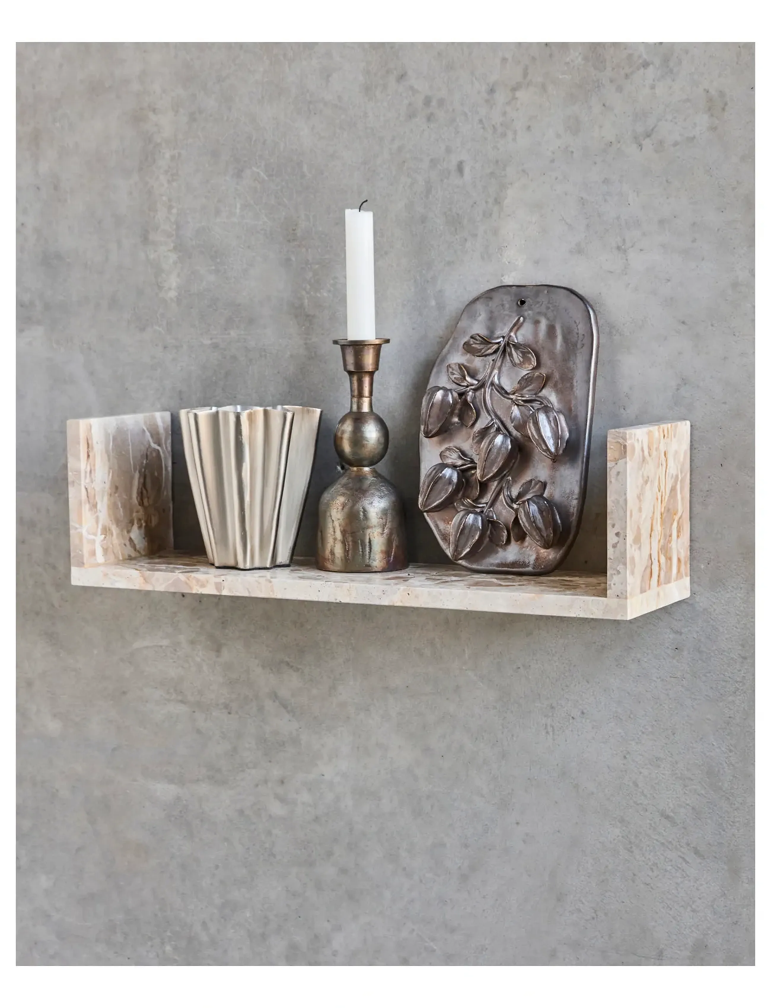 house doctor - Hylla, HDMarr, Beige marmor - hyllor - beige marble - 0