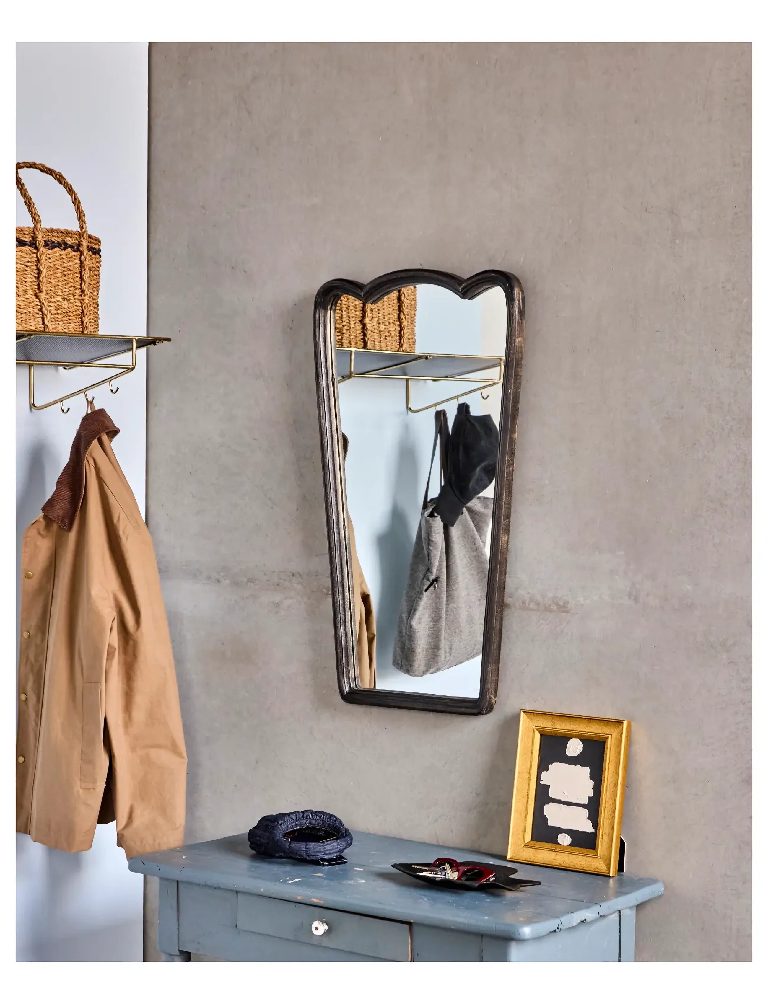 house doctor Spejl M. Ramme, Hdjamp, Sort, One Size, Black, Spejle > Vægspejle, Unisex