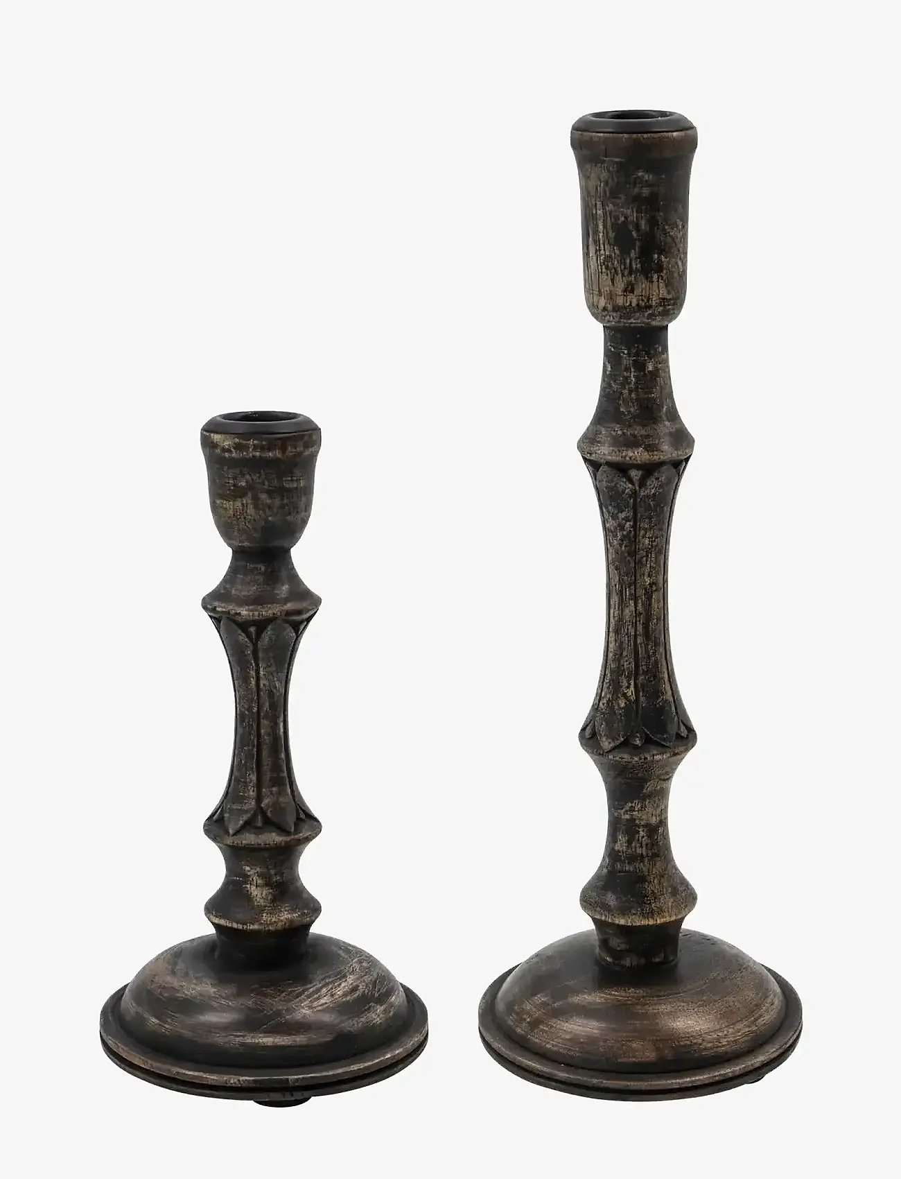 house doctor Lysestage, HDRise, Sort - Lysestager - BLACK / brown