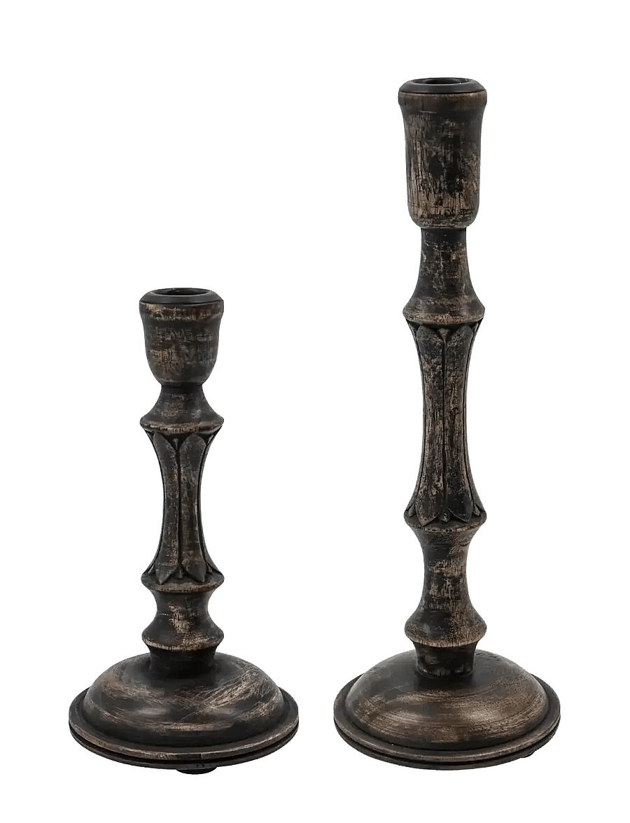 house doctor - Candle stand, HDRise, Black - kerzenständer - black - 1