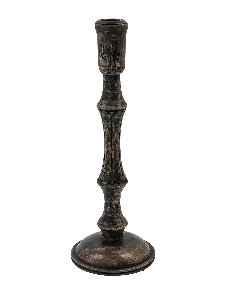 house doctor - Candle stand, HDRise, Black - kerzenständer - black - 3