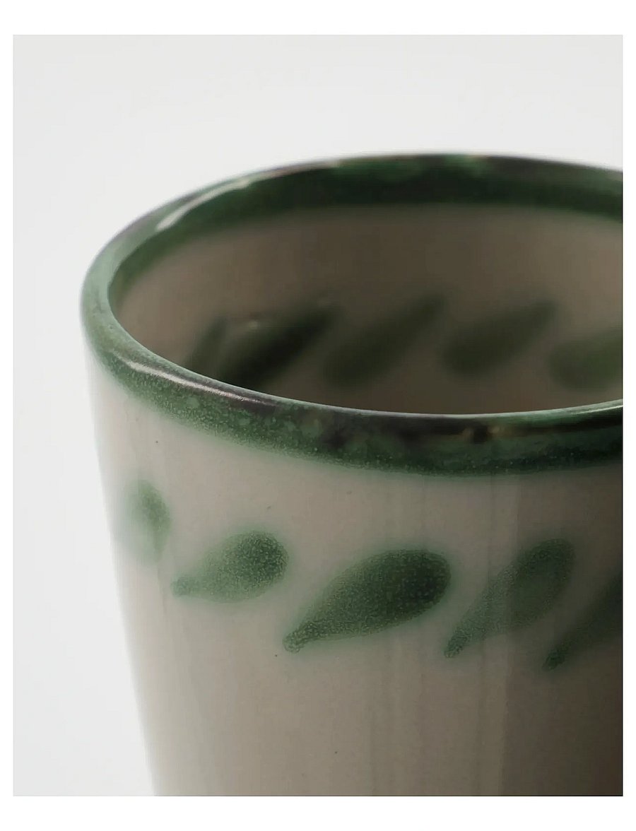 house doctor - Mug, HDDiva, Off-white, Green - glühweintassen - off-white, green - 3
