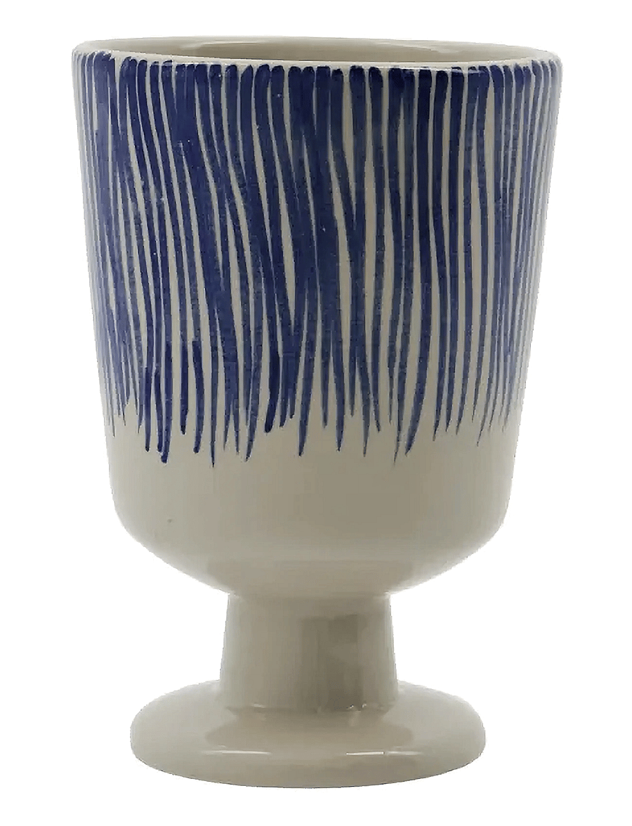 house doctor - Mug, HDDiva, Off-white, Blue - glühweintassen - off-white, blue - 2