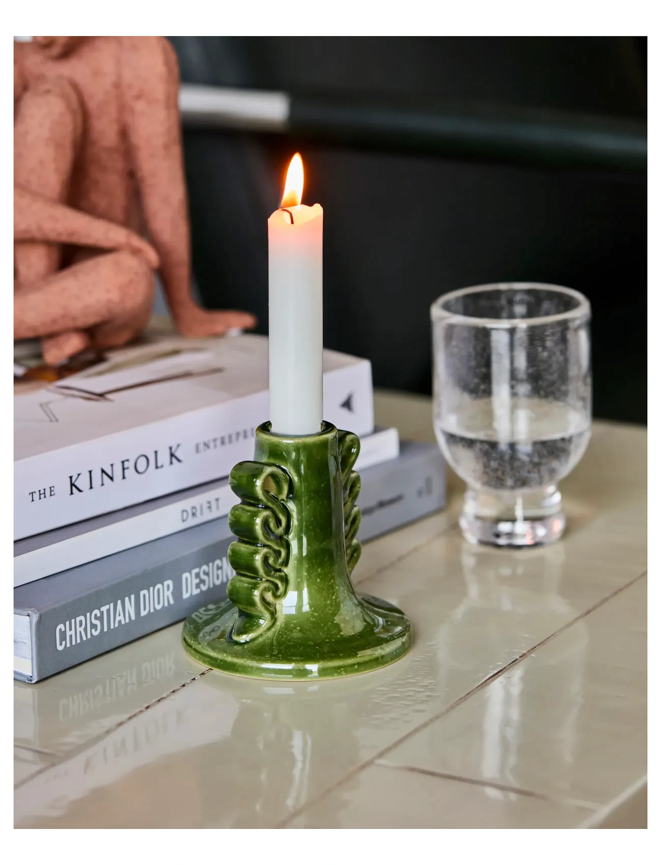 house doctor Lysestage, Hddiva, Grøn, One Size, Green, Lysestager & Lanterner > Lysestager, Unisex