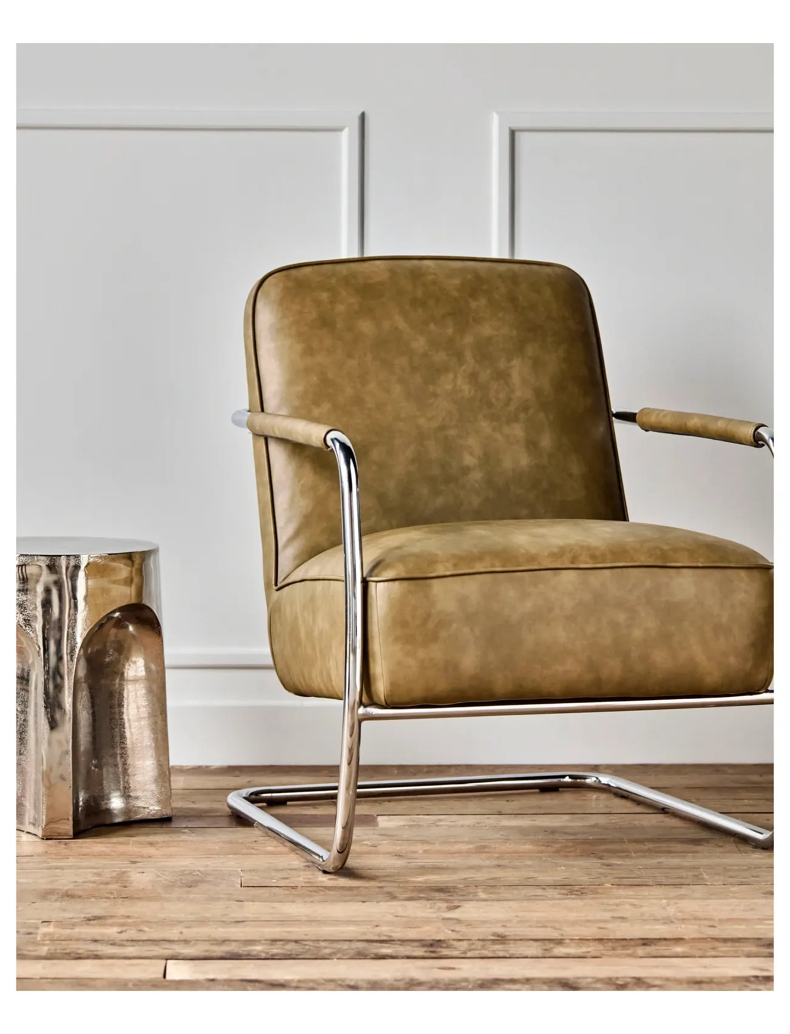 house doctor Loungestol, Hdcomma, Kakifarvet, One Size, Silver, Stole & Skamler > Lænestole, Unisex