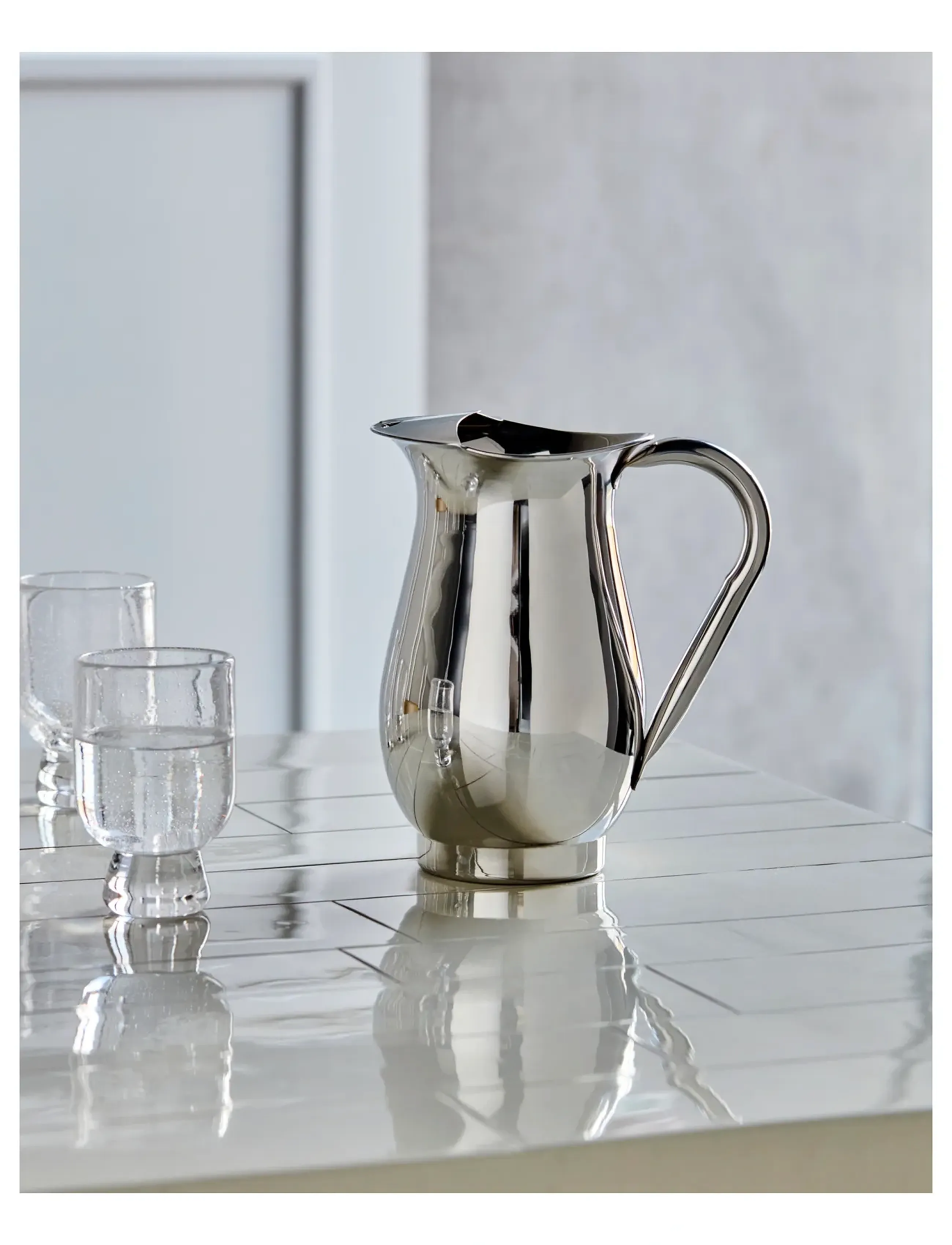 house doctor - Kande, HDJug, Sølv finish - vandkarafler - silver finish - 0