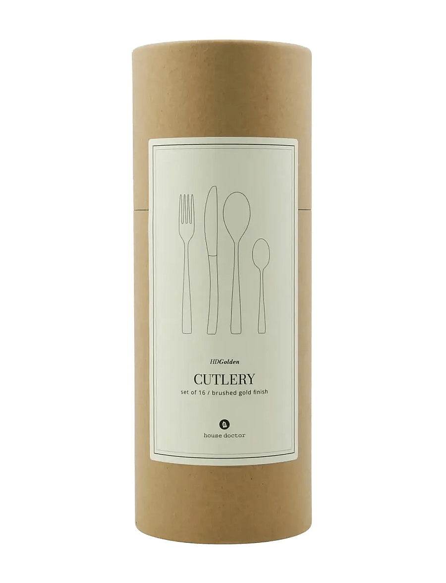 house doctor - Cutlery set, HDGolden, Golden - bestecksets - golden - 2
