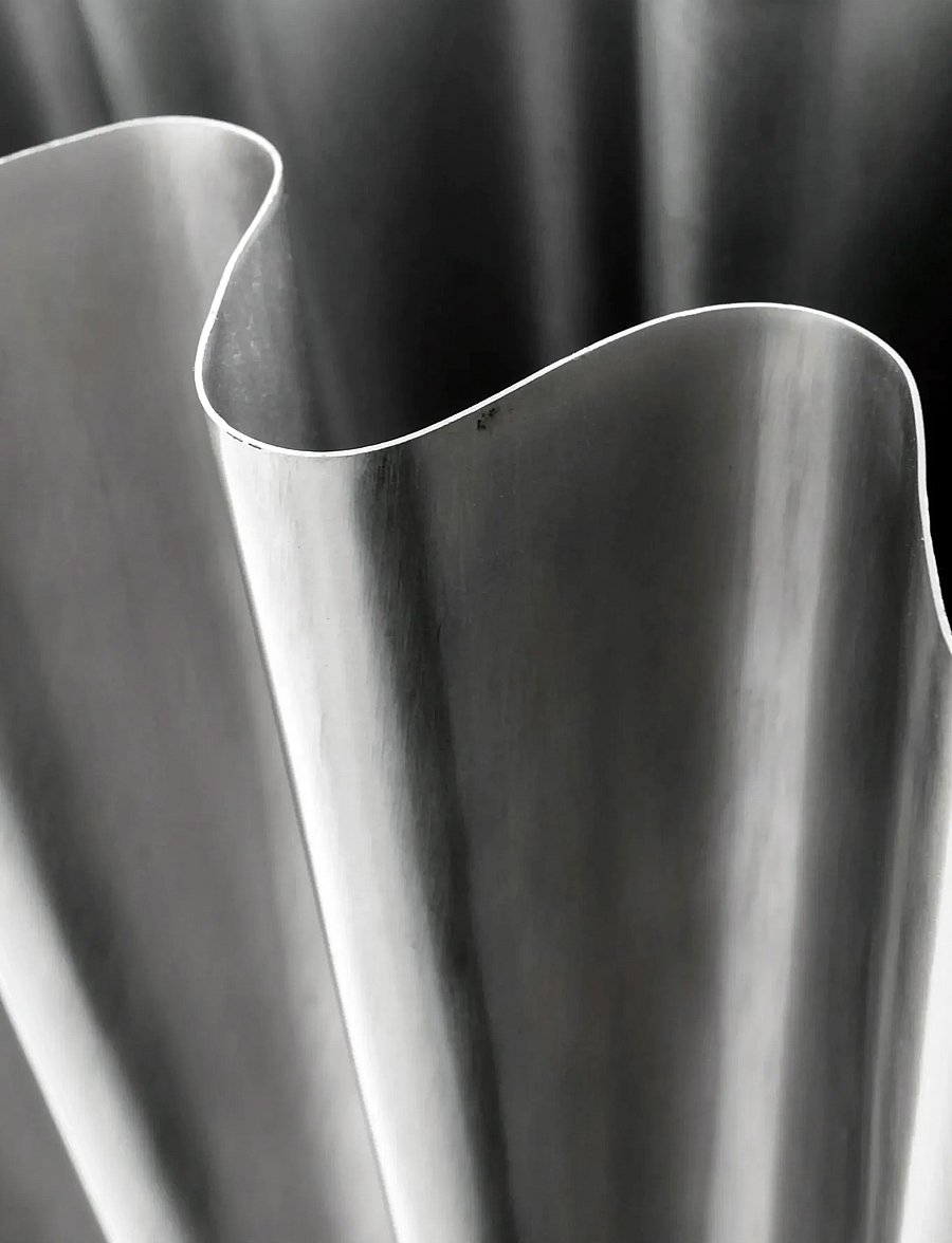 house doctor - Vase, HDFlood, Brushed silver finis - nach preis einkaufen - silver - 2