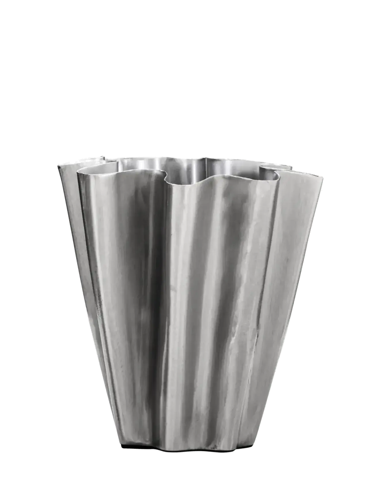 HOUSE DOCTOR Vase, Hdflood, Børstet Sølvfinish Silber - H13.0CM - Unisex