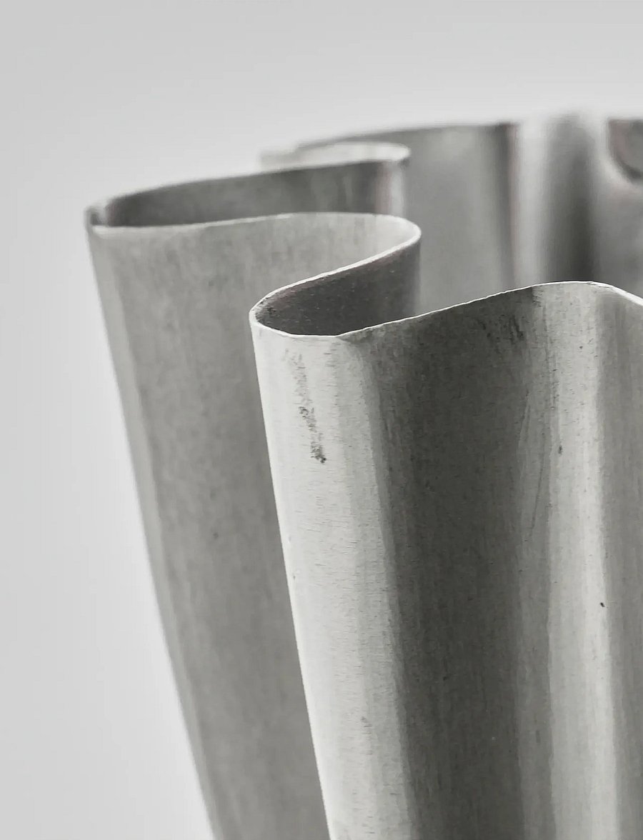 house doctor - Vase, HDFlood, Brushed silver finis - madalaimad hinnad - silver - 3