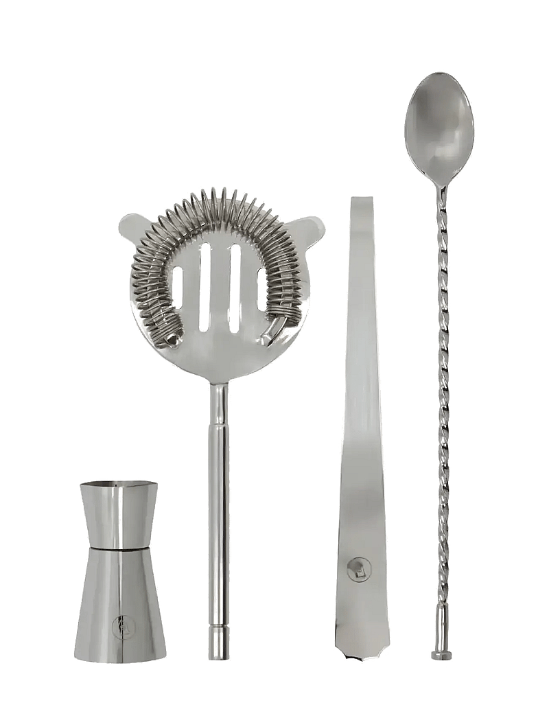 house doctor - Bar accessories, HDKett, Silver finish - shaker & cocktail-utensilien - silver finish - 0