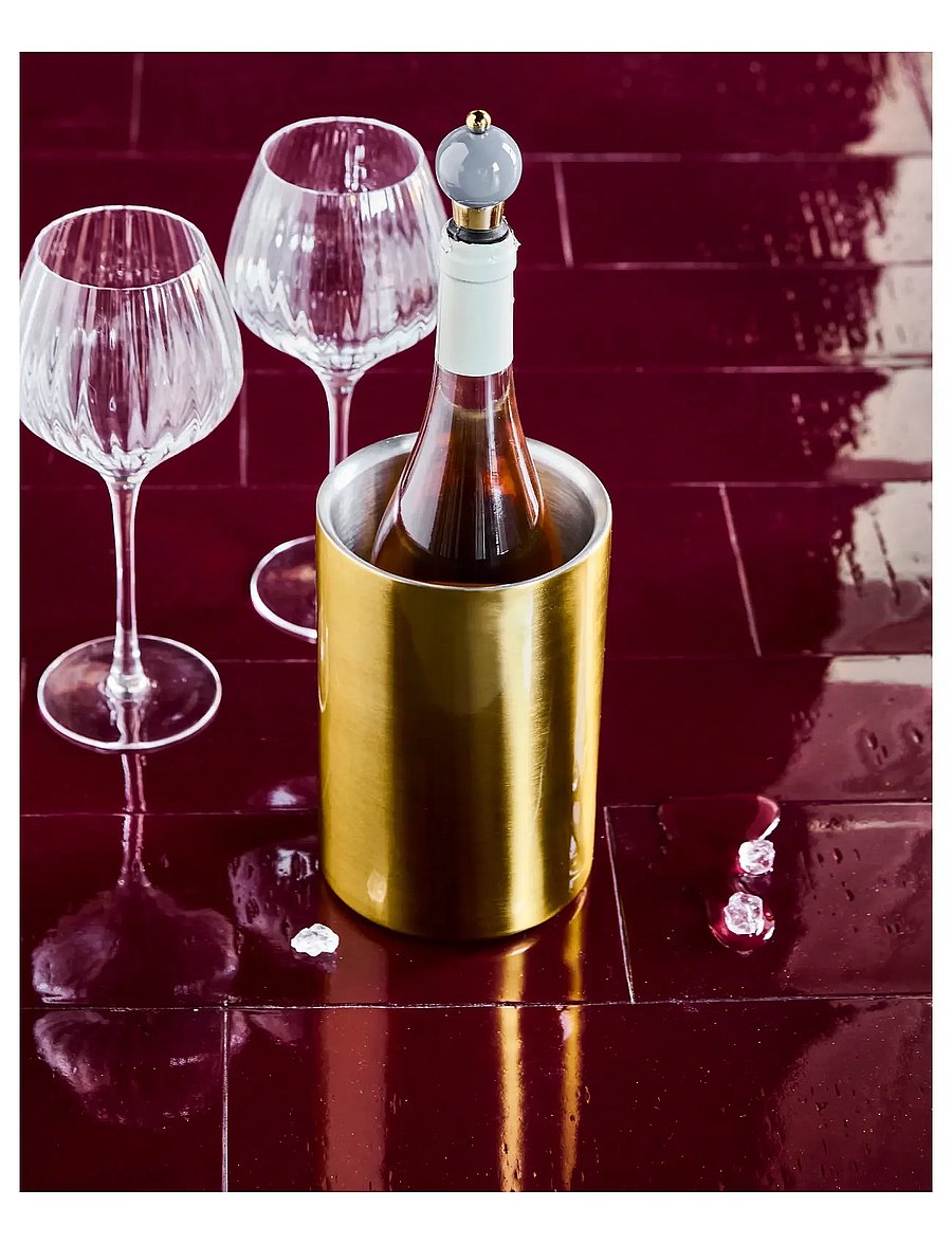 house doctor - Wine cooler, HDKett, Antique brass - pudelijahutid - antique brass finish - 0