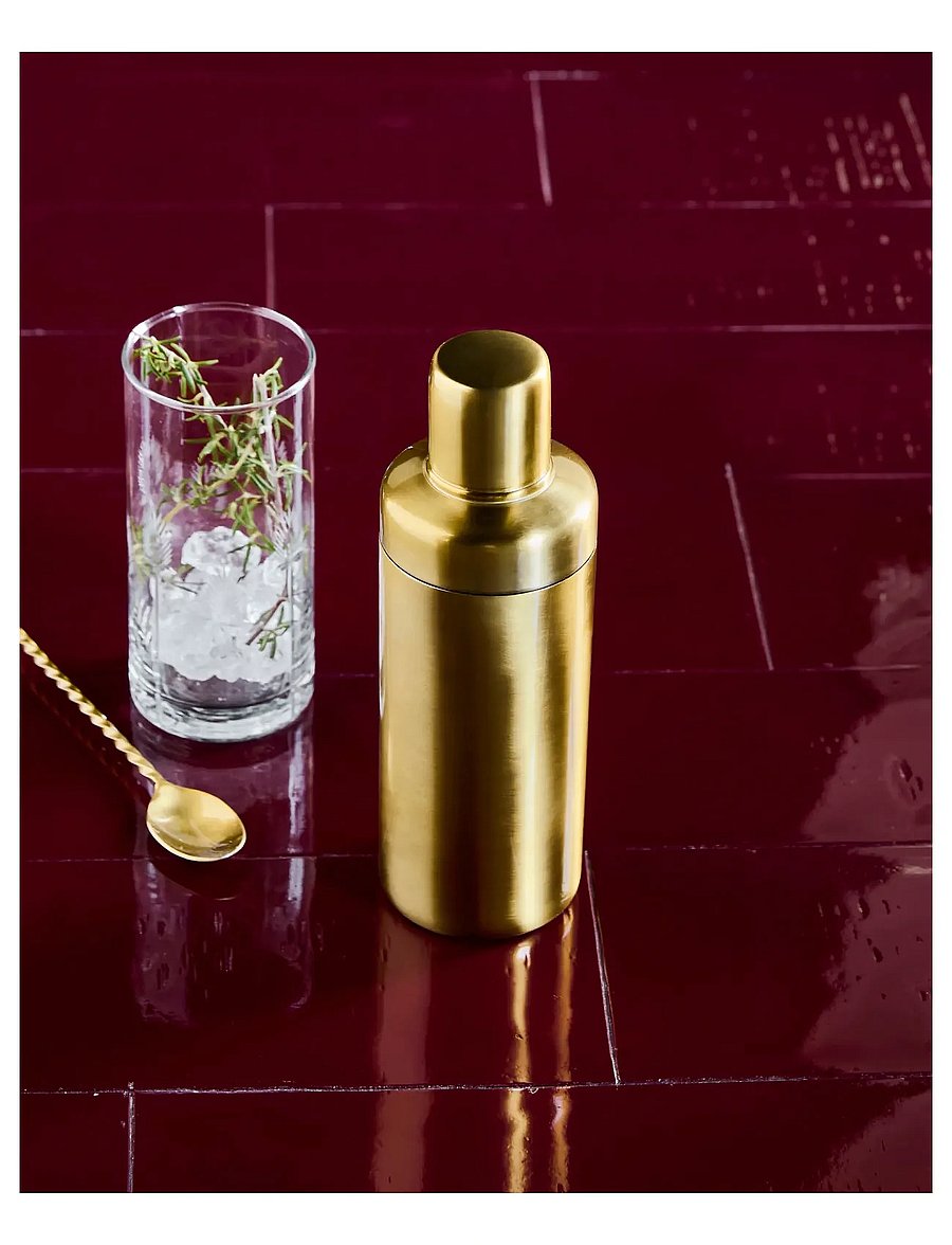 house doctor - Shaker, HDKett, Antique brass finis - Šeikerid ja kokteilivahendid - antique brass finish - 0