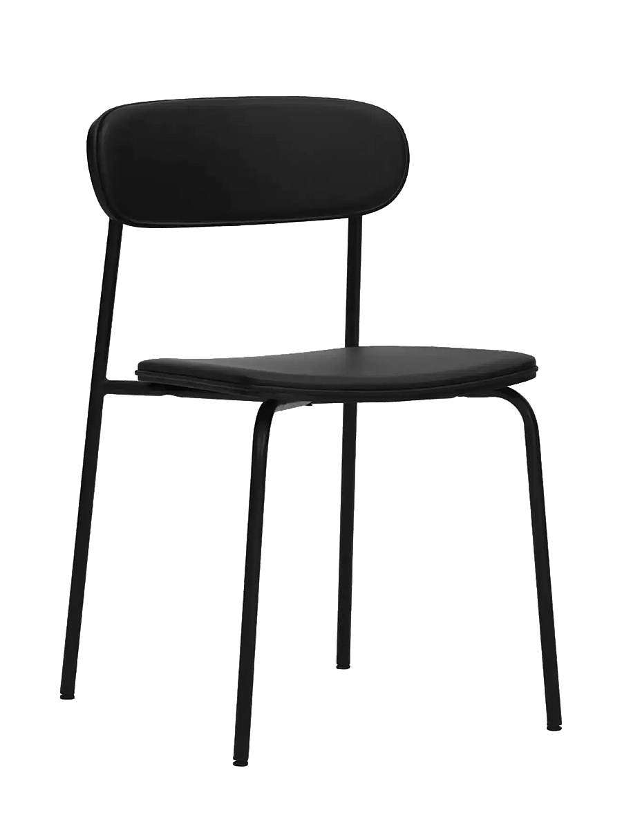 house doctor - Chair, HDPova, Black - stühle - black - 2