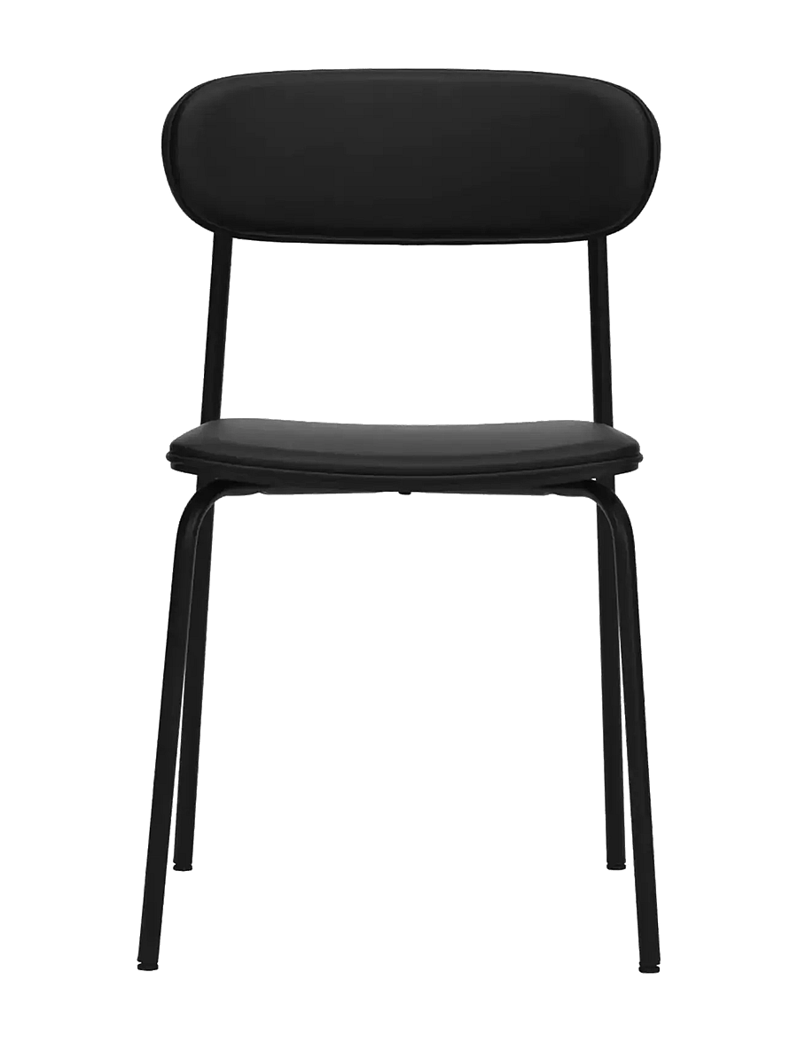 house doctor - Chair, HDPova, Black - stühle - black - 4