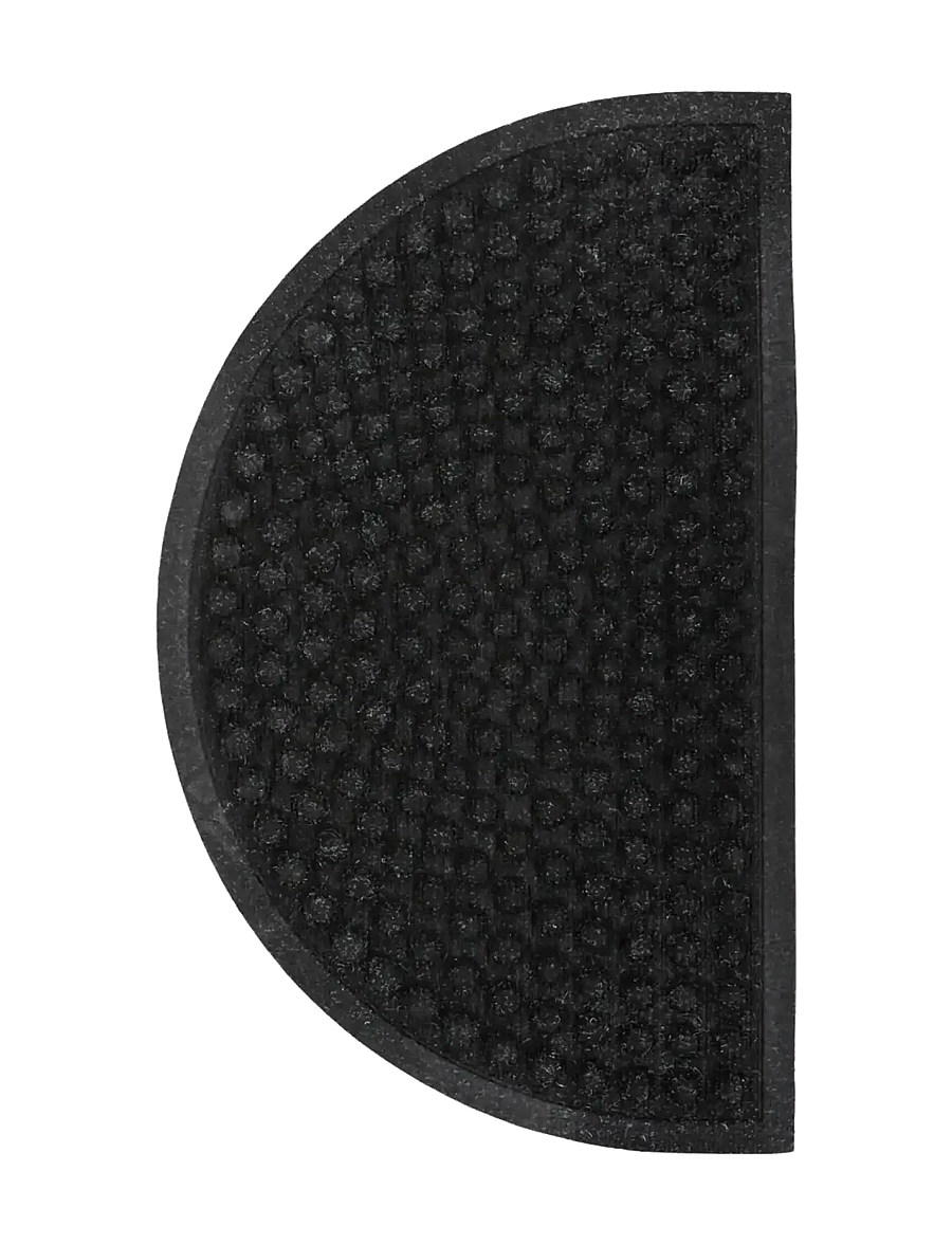 house doctor - Door mat, HDEntry, Half Round, Blac - türmatten - black - 1