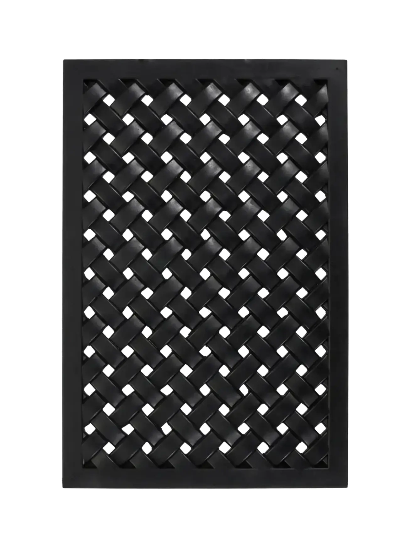 HOUSE DOCTOR Door Mat, Hdbraid, Schwarz Schwarz - 60X 40X 1.7CM - Unisex