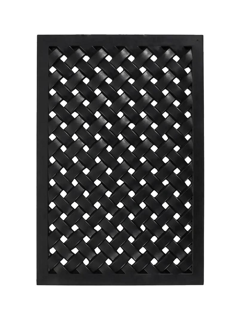 house doctor - Door mat, HDBraid, Black - uksematid - black - 1