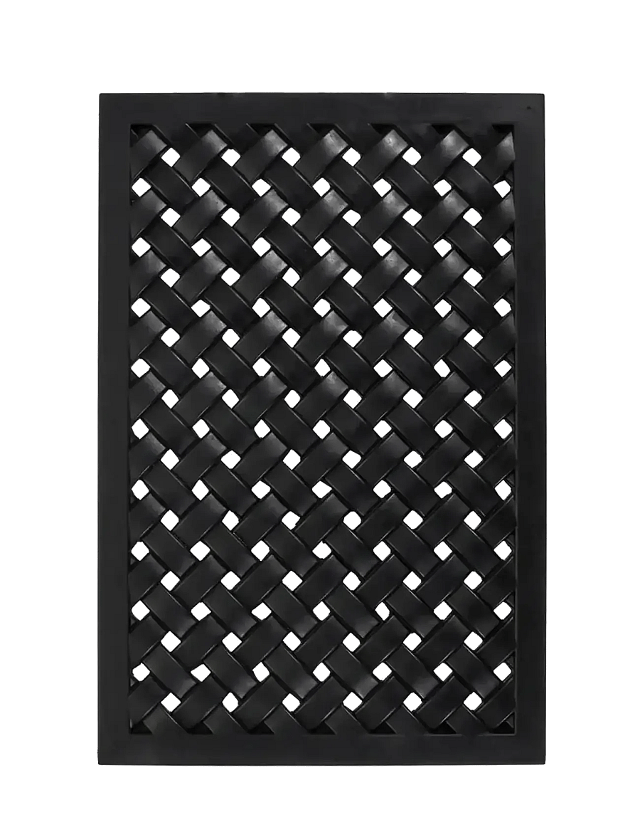 house doctor - Door mat, HDBraid, Black - uksematid - black - 1