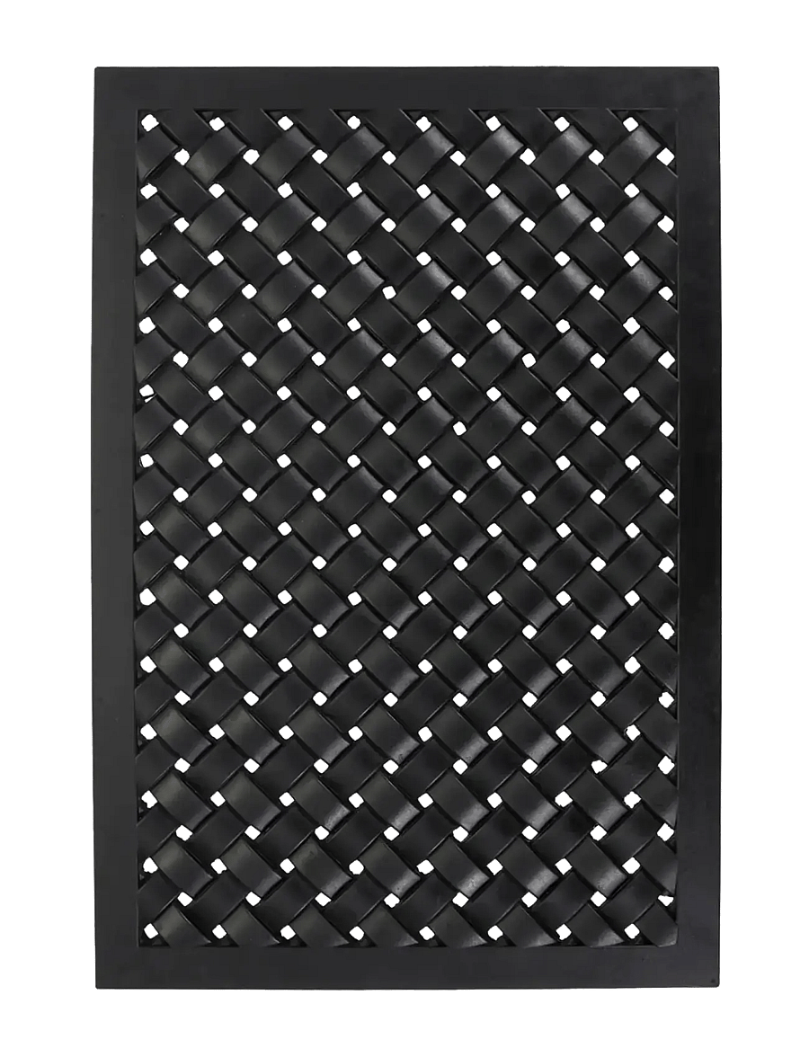 house doctor - Door mat, HDBraid, Black - uksematid - black - 1