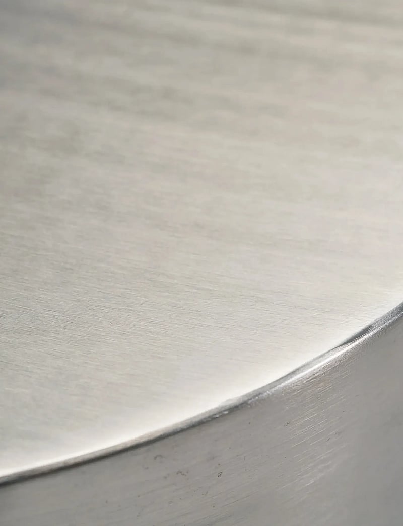 house doctor - Side table, HDStep, Brushed silver - küljelauad ja väikesed lauad - brushed silver finish - 2