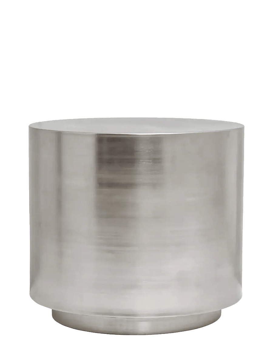 house doctor - Side table, HDStep, Brushed silver - beistelltische & kleine tische - brushed silver finish - 1