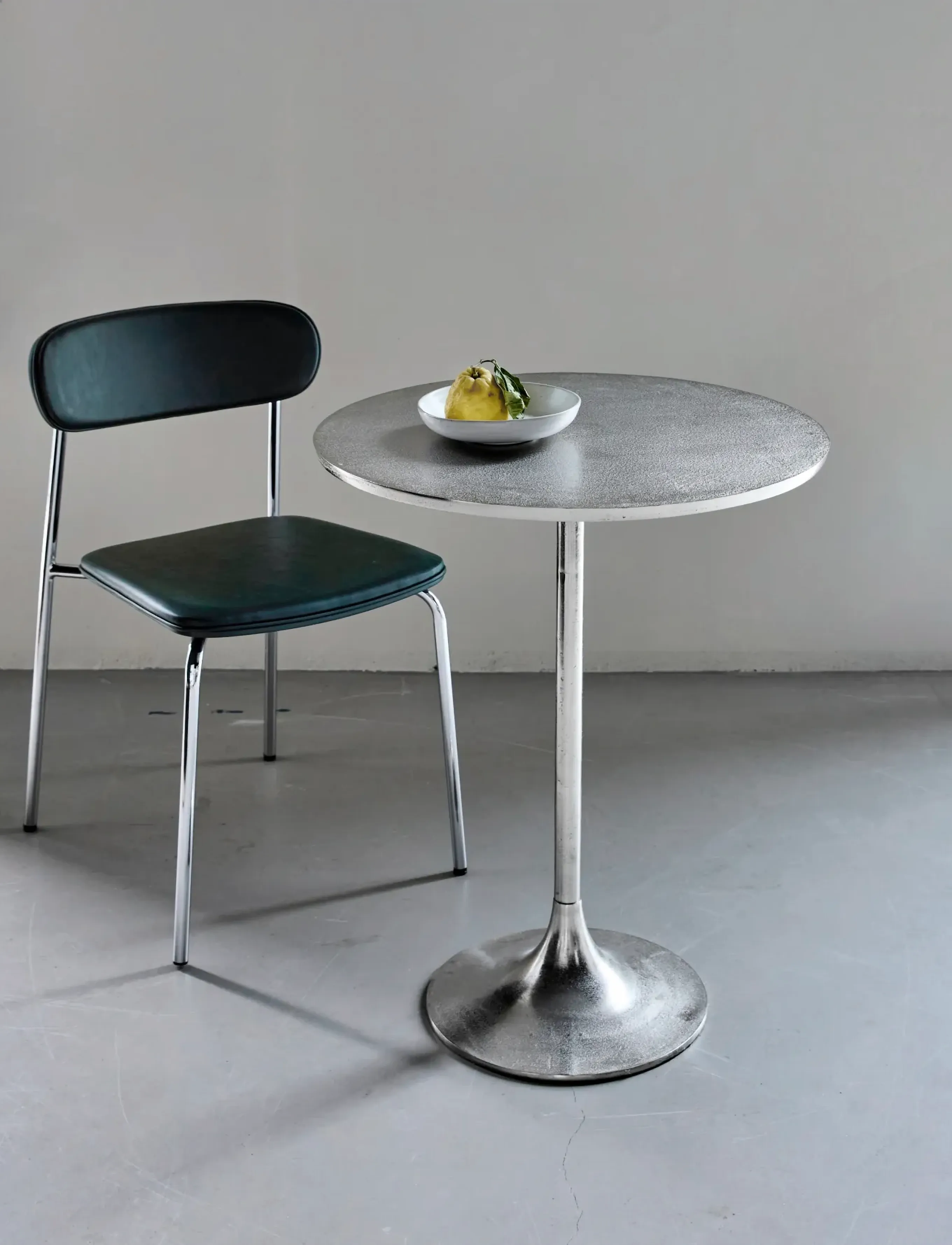 house doctor - Cafe table, HDPan, Silver finish - silver finish - 1