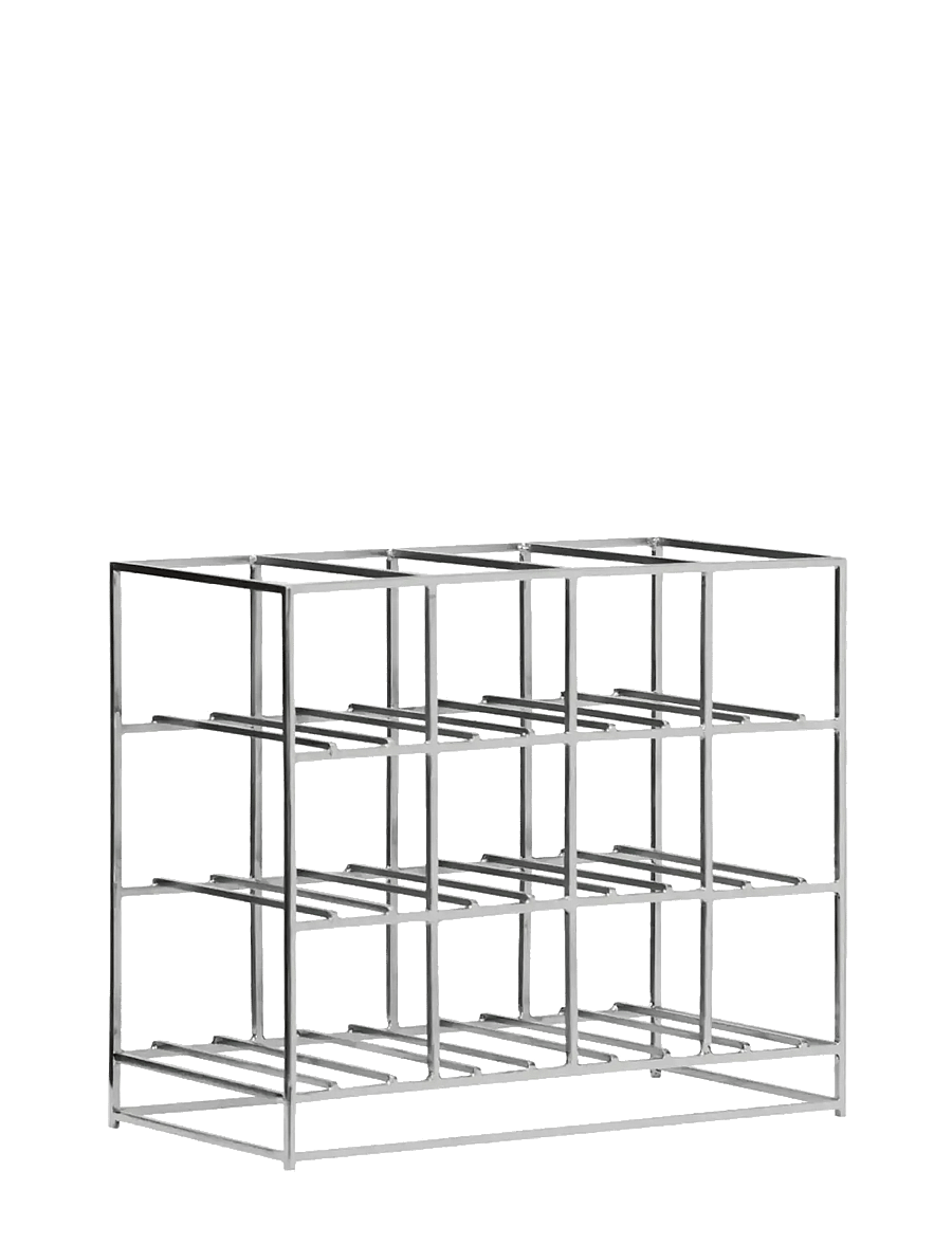 house doctor - Wine rack, HD12, Silver finish - vorratsgläser - silver finish - 1