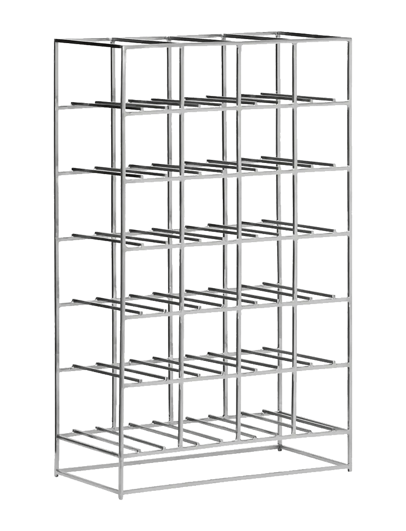 house doctor - Wine rack, HD24, Silver finish - hoiustamine ja riiulid - silver finish - 1