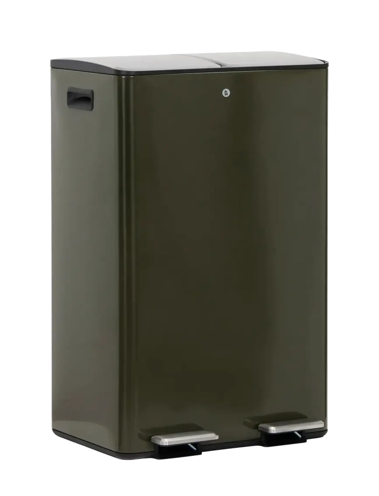 house doctor Bin, Hdsort, Deep Green, Paper Bins, Grøn, Str: 46X 35.5X 71CM