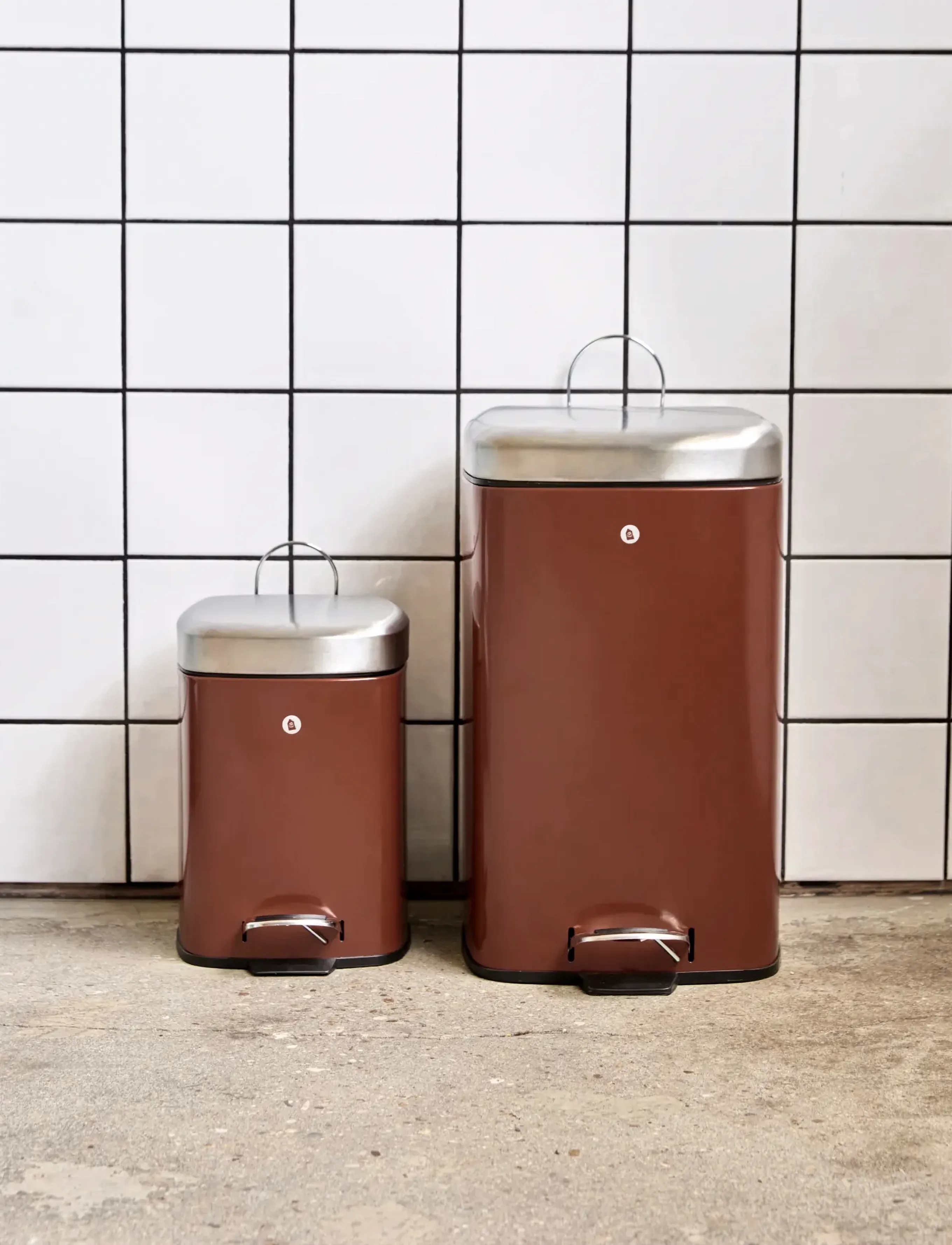 house doctor Bin, Hdsort, Terracotta, 20.5X 27.5X 29.5 cm, Storage, Braun - Paper Bins, Homeware