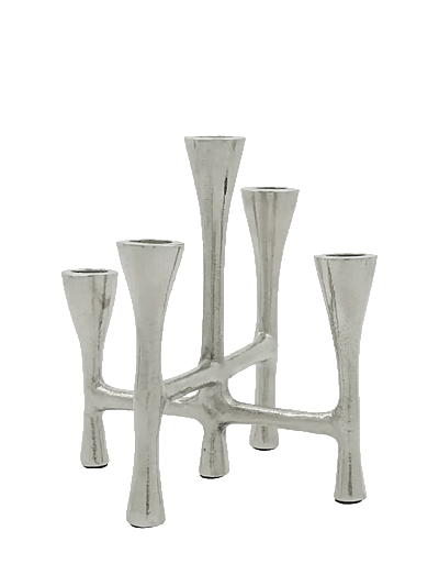 house doctor Candle stand, HDTristy, Silver fini - Ljusstakar & Ljushållare - SILVER FINISH / silver
