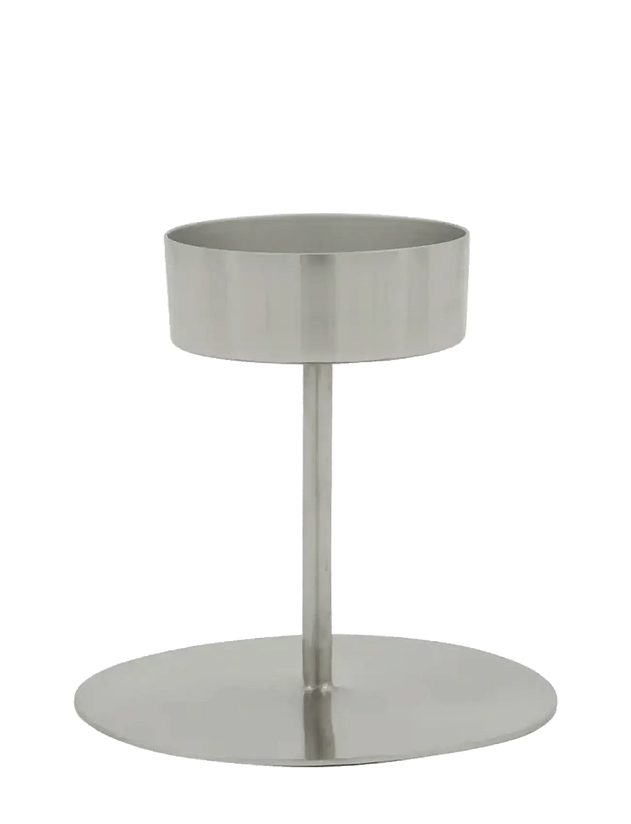 house doctor - Tealight holder, HDAnit, Silver fin - teelichthalter - silver finish - 1