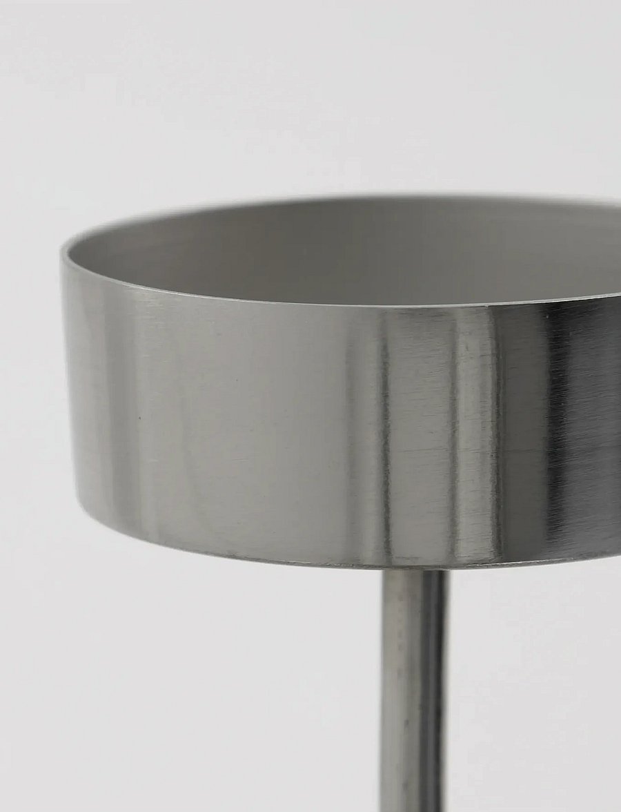 house doctor - Tealight holder, HDAnit, Silver fin - teelichthalter - silver finish - 2