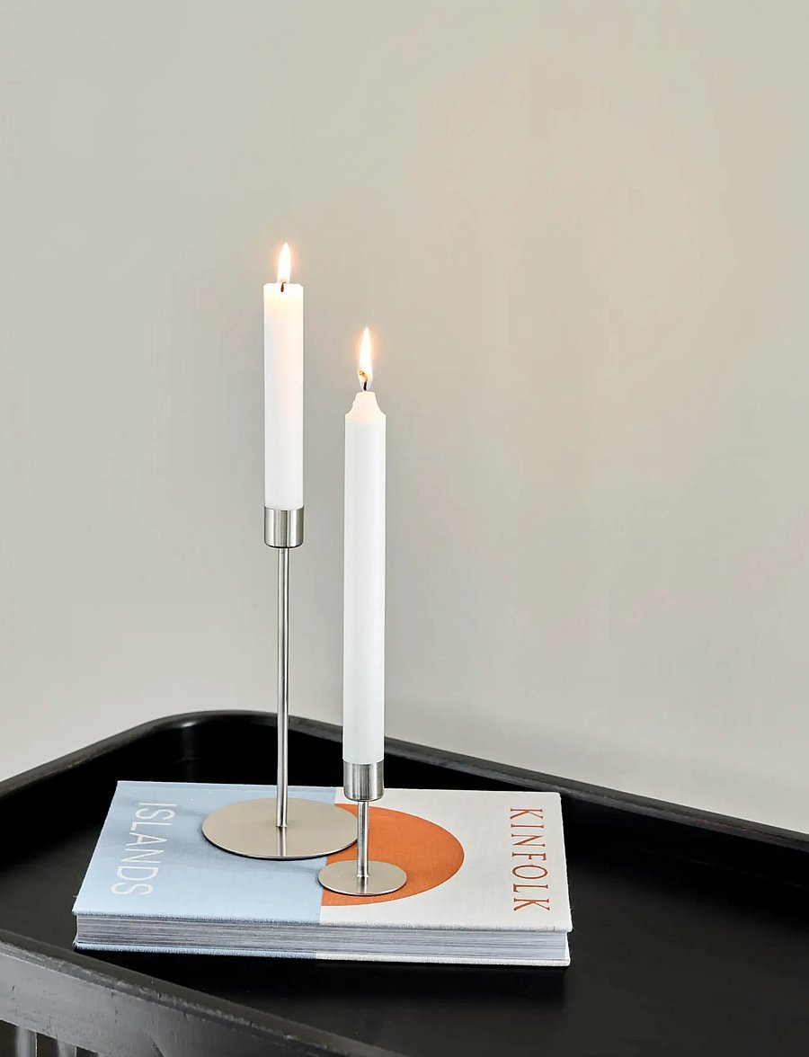 house doctor - Candle stand, HDAnit, Silver finish - kerzenständer - silver finish - 0
