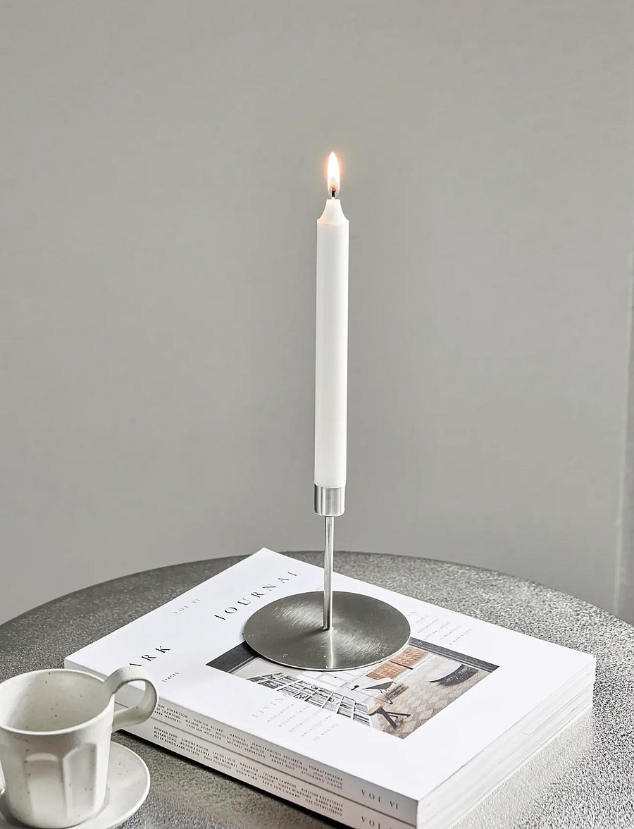 house doctor - Candle stand, HDAnit, Silver finish - kerzenständer - silver finish - 0