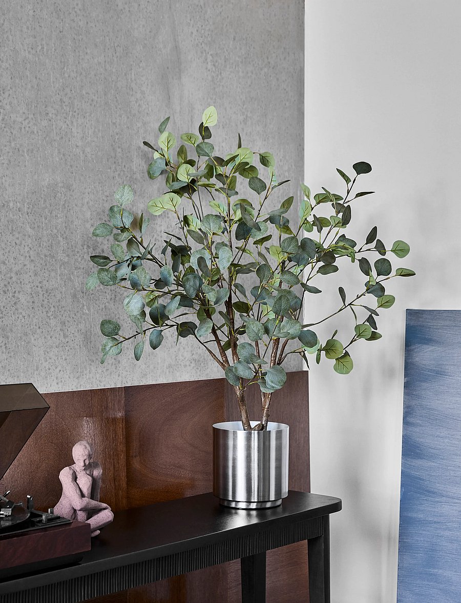 house doctor - Artificial plant, HDEucalyptus, Gre - sõbrapäeva kingitused - grey - 0