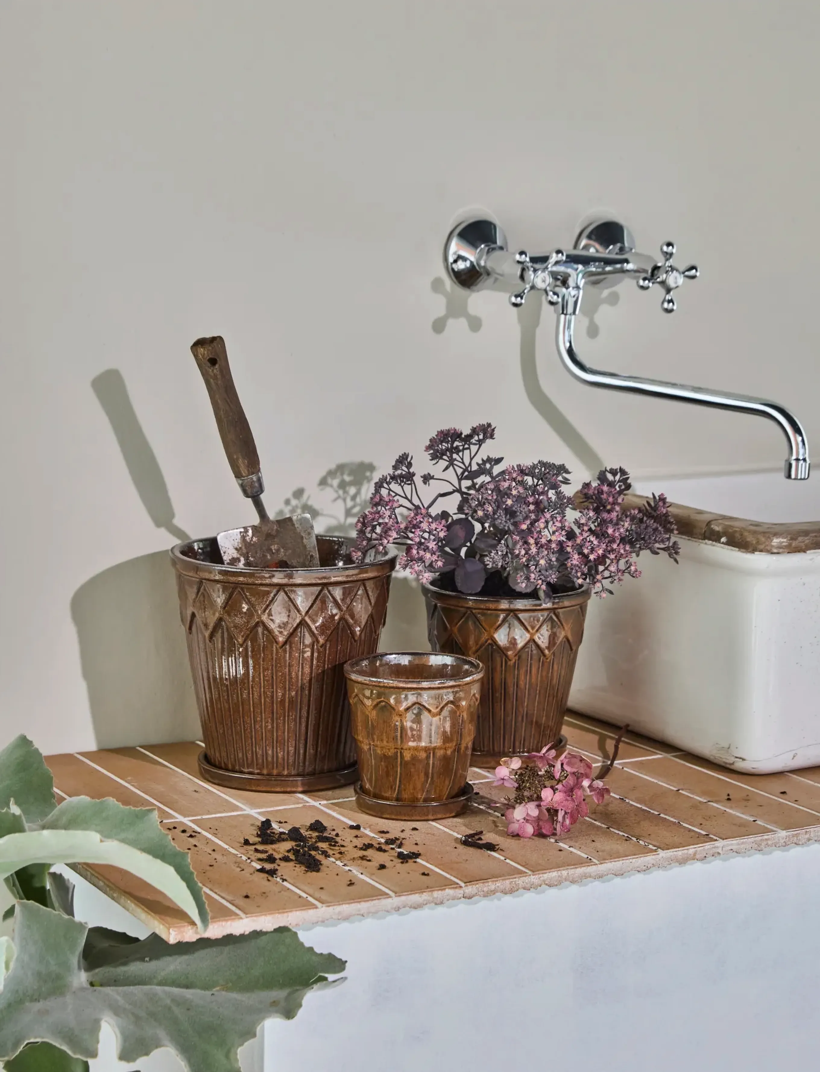 house doctor Planter, Hdcora, Brown, 12X 16 cm, Decoration, Braun - Flower Pots, Homeware
