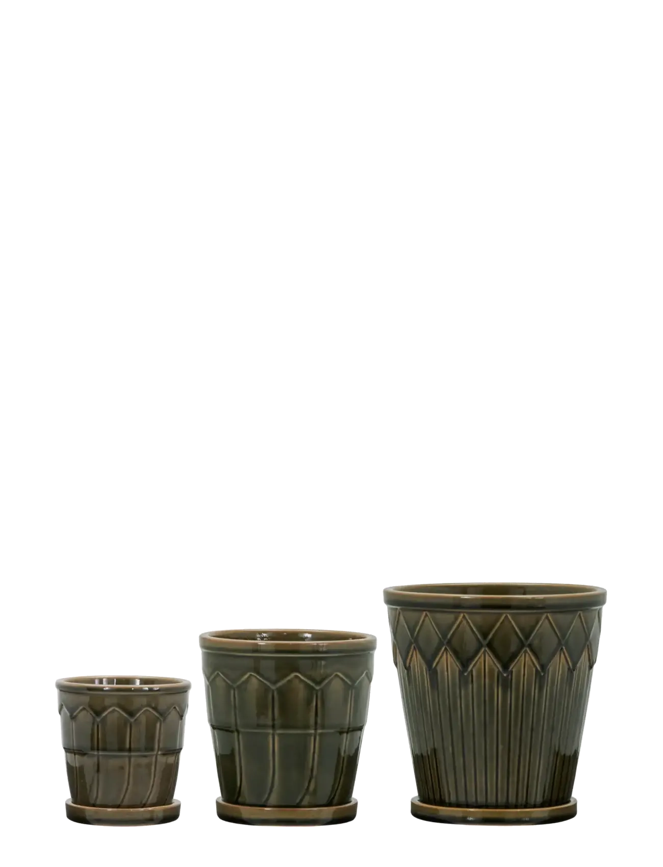 house doctor Planter, Hdcora, Grey, Flower Pots, Kakigrøn, Str: 12X 12X 15CM